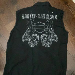 Harley Davidson Mens Motorcycle Sleeveless Shirt